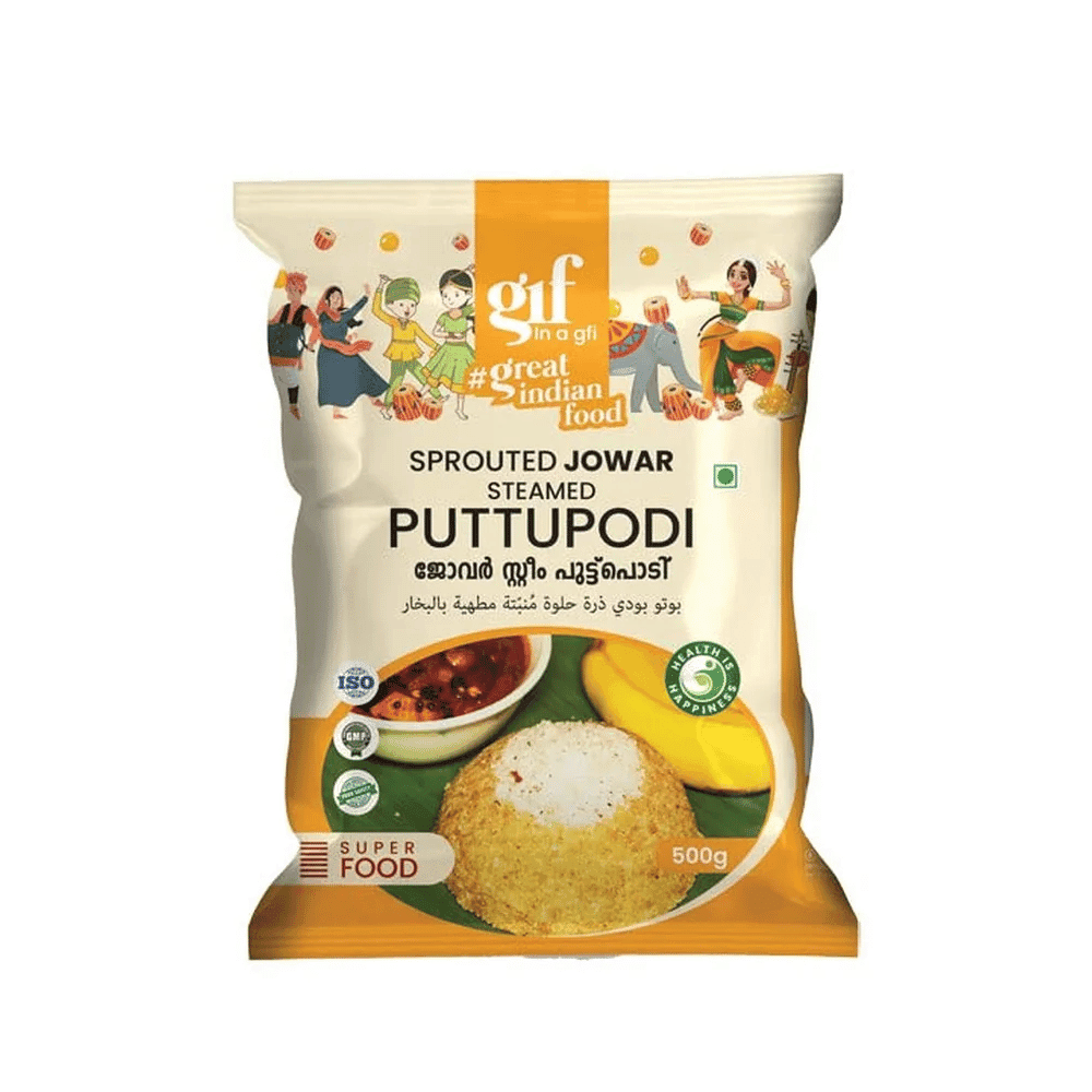Great Indian Food Sprouted Jowar Steamed Puttupodi 500gm